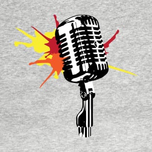 Microphone - 1950's Elvis style T-Shirt